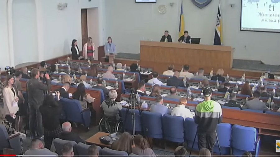 В зале заседаний Житомирского горсовета