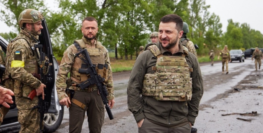 Владимир Зеленский в Харьковской области